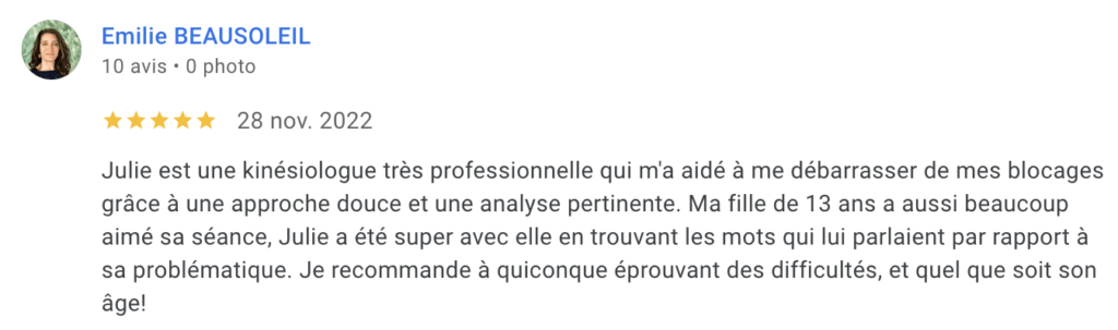 Kinésiologie enfant 13 ans Paris